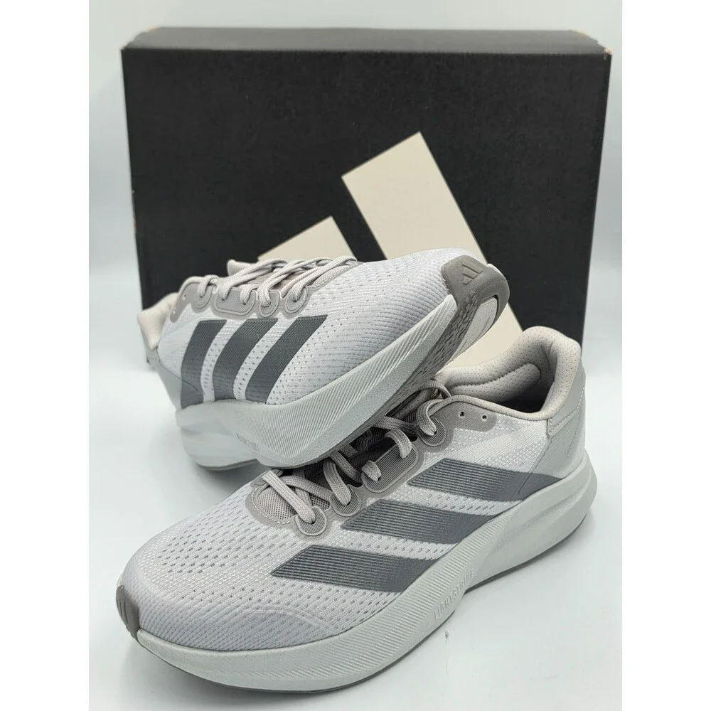 Adidas Duramo Speed 2 Men’s 10.5 Women’s 12 Running Shoes Silver Grey KJ2867 NIB